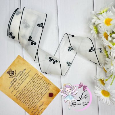 حریرمخمل پاپیون عرض6