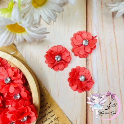 گل نگیندار سایز 3سانت هلویی( 10عددی)