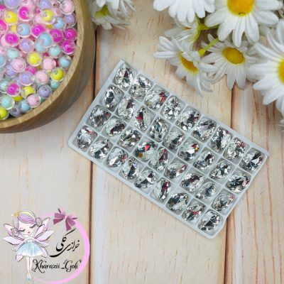 سنگ اشک 13*18 رنگ نقره ای